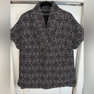 JCrew PATTERNED KIMONO STYLE TOP Size M